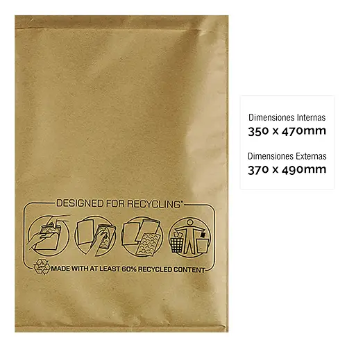 Bolsas Burbujas Acolchada Bankers Box Nº 20 (350x470) Pack 10 Uds - Imagen 2