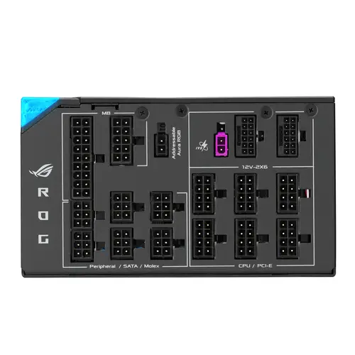 ROG -THOR-1600T3-GAMING unidad de fuente de alimentación 1600 W 20+4 pin ATX ATX Gris - Imagen 16