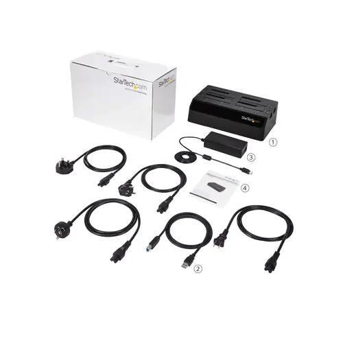Base de Acoplamiento USB 3.0 de 4 Bahías SATA - Docking Station USB de Discos Duros o SSD SATA III de 2,5/3,5" - de Intercambio en Caliente - Carga Superior - Imagen 7