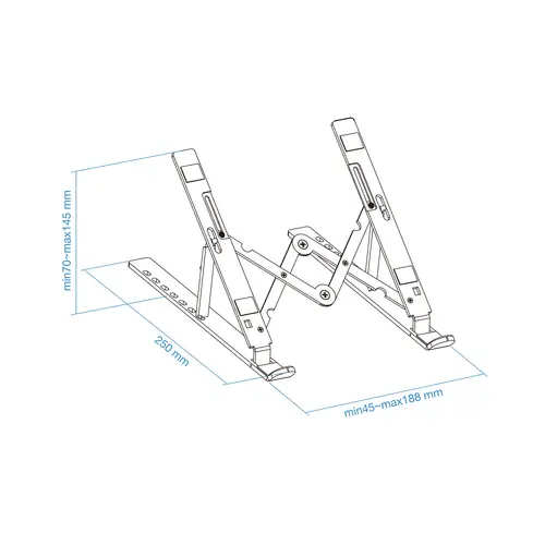 TQLRS0033-AL soporte para ordenador portátil Soporte para ordenador portátil y tableta Plata 38,1 cm (15") - Imagen 6