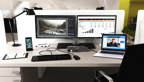 USB 3.0 / USB-C / Thunderbolt 3 Dual Display Docking Station - Imagen 10