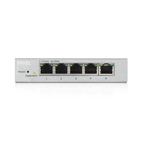 GS1200-5 Gestionado Gigabit Ethernet (10/100/1000) Plata - Imagen 3