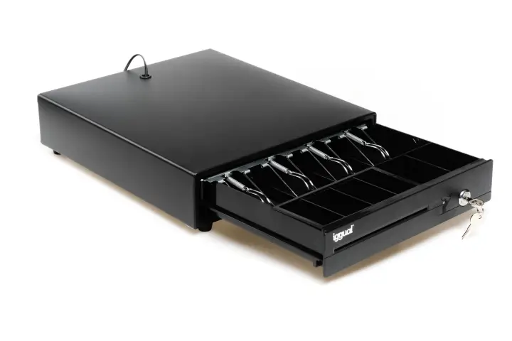 Cajón Portamonedas IRON-15 37cm 4+8 negro