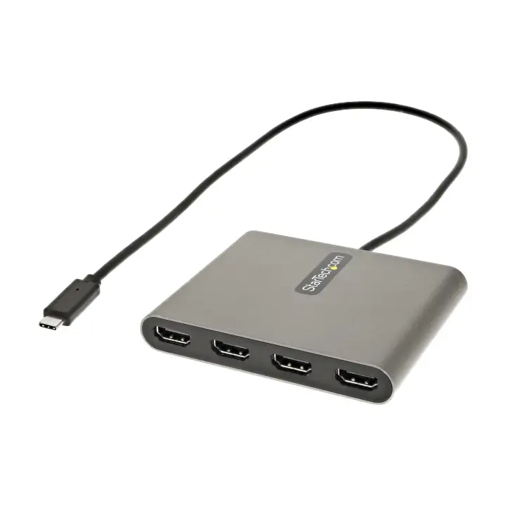 Adaptador USB-C a 4 Puertos HDMI - Tarjeta Gráfica y de Vídeo E..