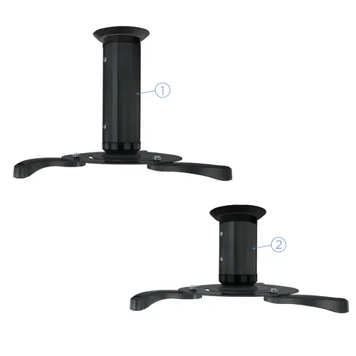 SOPORTE UNIVERSAL DE TECHO GIRATORIO 360º PARA PROYECTOR NEGRO - Imagen 3