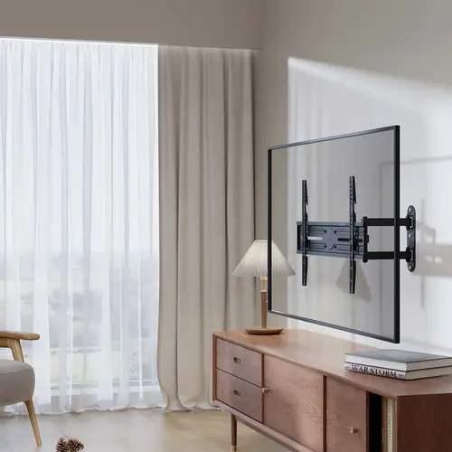 Soporte eco giratorio, inclinable y nivelable para monitor/TV 35kg de 37-70, Negro - Imagen 4