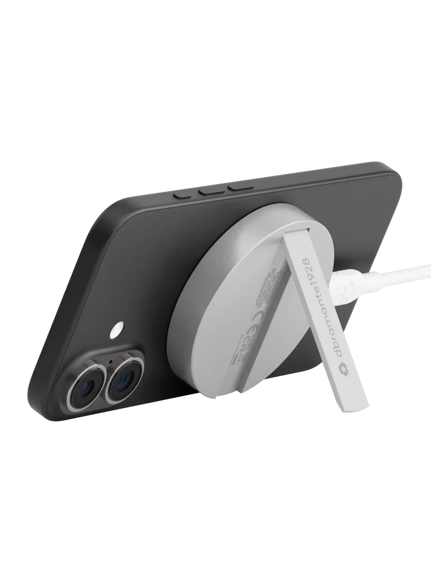 CH15WLAL7263 cargador de dispositivo móvil Smartphone Gris USB Cargador inalámbrico Carga rápida Interior