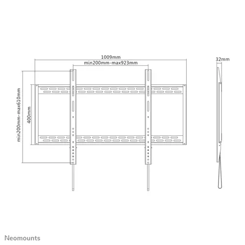 LFD-W1000 Soporte de pared para TV 60-100" - fijo - Imagen 7