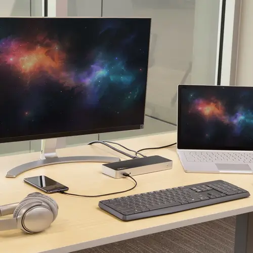 Docking Station USB C para 2 Monitores - PD de 60 W para Portátil Windows - Replicador de Puertos USB Tipo C a HDMI/DVI - USB 3.1 Gen 1 Tipo C Compatible con Thunderbolt 3 - Imagen 6