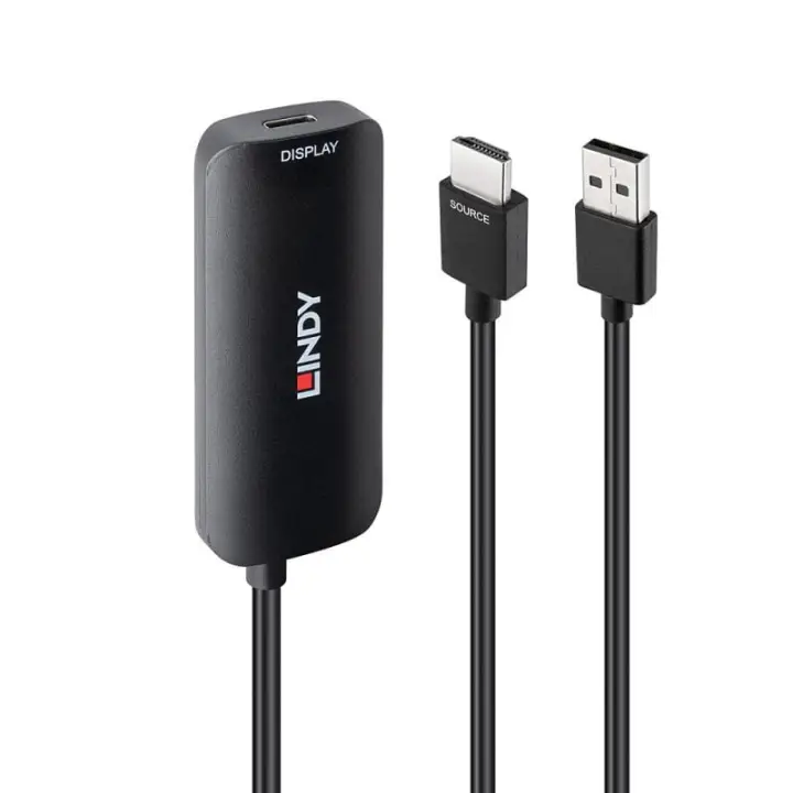 43423 adaptador de cable de vídeo 0,2 m USB Tipo C HDMI + USB Type-C Negro