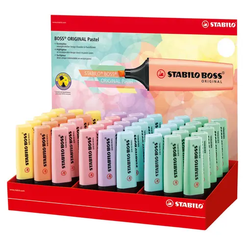 Boss Original Pastel marcador 45 pieza(s) Punta de cincel Multicolor - Imagen 1