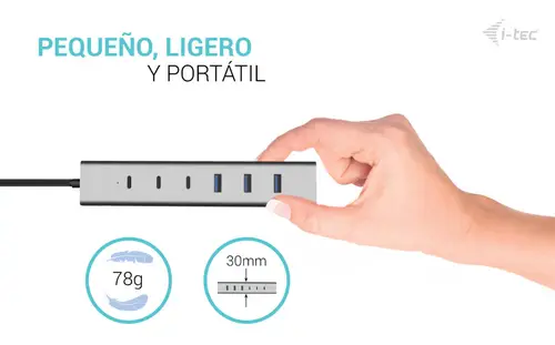 USB-C/USB-A Charging Metal HUB 7 port (3x USB-C, 4x USB-A) - Imagen 10