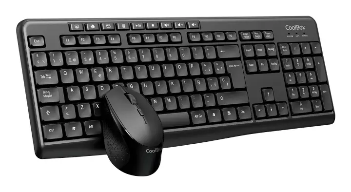 COO-KTR-03W teclado Ratón incluido Hogar / Oficina RF inalámbrico QWERTY Español Negro