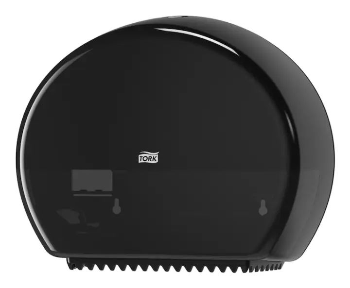 Mini Jumbo Dispensador de rollos de toalla de papel Negro
