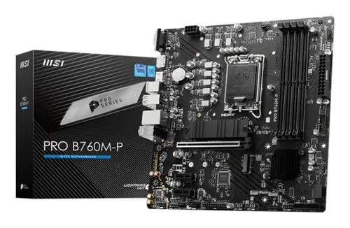 PRO B760M-P placa base Intel B760 LGA 1700 micro ATX - Imagen 1