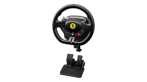 T98 Ferrari 296 GTS Negro USB Volante + Pedales Analógico/Digital PC, Xbox One, Xbox Series S, Xbox Series X - Imagen 4