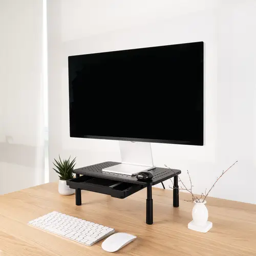 Soporte Elevador Multiusos para Monitor/Portátil, Negro - Imagen 4