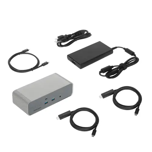 DOCK230EUZ base para portátil y replicador de puertos Alámbrico Thunderbolt 5 Plata - Imagen 7