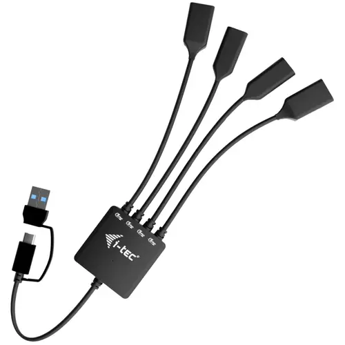 USB-C/USB-A Cable HUB 4 port (2x USB-C, 2x USB-A) - Imagen 1