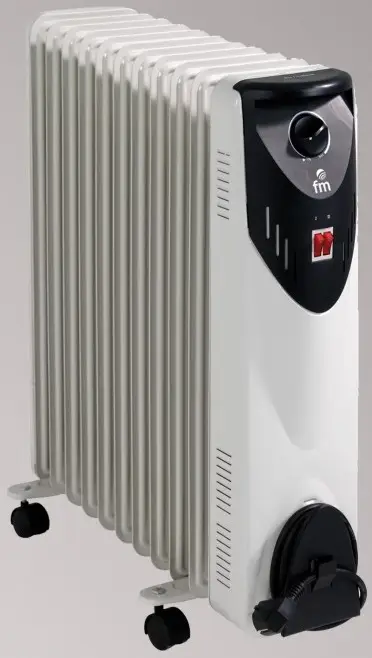 RW-25 calefactor eléctrico Negro, Gris 2500 W Radiador