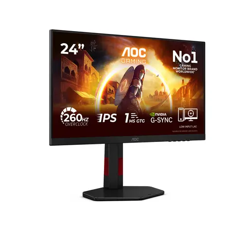 G4 24G4ZR pantalla para PC 60,5 cm (23.8") 1920 x 1080 Pixeles Full HD LED Negro, Rojo - Imagen 2