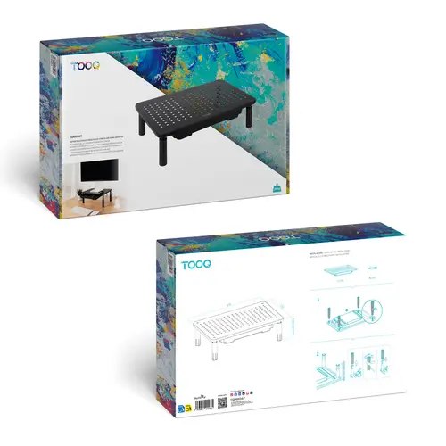 Soporte Elevador Multiusos para Monitor/Portátil, Negro - Imagen 8