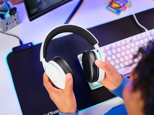 GXT 491W FAYZO Auriculares Inalámbrico y alámbrico Diadema Juego USB Tipo C Bluetooth Negro, Blanco - Imagen 10