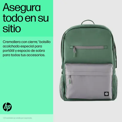Mochila Campus verde - Imagen 7