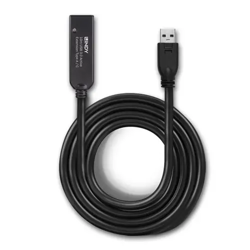 43376 cable USB USB 3.2 Gen 1 (3.1 Gen 1) 10 m USB A USB C Negro - Imagen 3