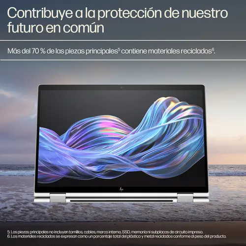 EliteBook X Flip G1i Next Gen AI PC Wolf Pro Security Edition Copilot+ PC Intel Core Ultra 5 226V Híbrido (2-en-1) 35,6 cm (14") Pantalla táctil WUXGA 16 GB LPDDR5x-SDRAM 512 GB SSD Wi-Fi 7 (802.11be) Windows 11 Pro Plata - Imagen 7