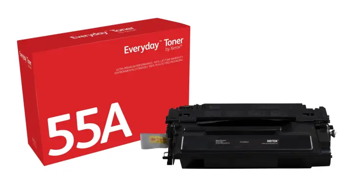 Everyday El tóner Everyday Negro de Xerox es compatible con HP 55A (CE255A), Capacidad estándar