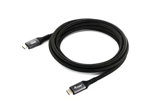 128382 Cable USB4 Gen 2x2 C a C, M/M, 2,0 m, PD 100 W, 4K/60 Hz, 20 Gbps, negro - Imagen 1
