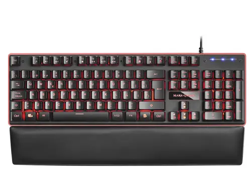 MK320ES, Teclado Gaming H-Mech, 13 Modos RGB y Halo, Reposamuñecas Acolchado, Antighosting, Idioma Español, Color Negro - Imagen 7
