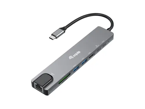 133497 base para portátil y replicador de puertos Alámbrico USB Tipo C Negro, Gris - Imagen 1