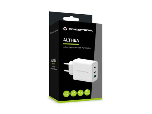 ALTHEA12W cargador de dispositivo móvil Universal Blanco Corriente alterna Carga rápida Interior - Imagen 3