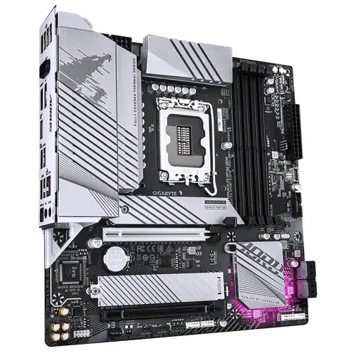 B760M AORUS ELITE WIFI6E GEN5 Placa Base  Compatible con procesadores Intel Core 14ª generación, VRM digital de 12+1+1 fases, hasta 5600 MHz DDR5, 2 x M.2 PCIe 4.0, Wi-Fi 6E, LAN 2.5 GbE, USB 3.2 Gen 2x2 - Imagen 3