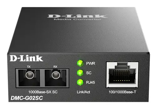 DMC-G02SC/B convertidor de medio 1000 Mbit/s Multimodo - Imagen 1