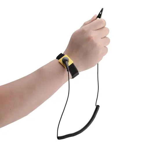 ESD-WRIST-STRAP muñequera antiestática Negro - Imagen 2