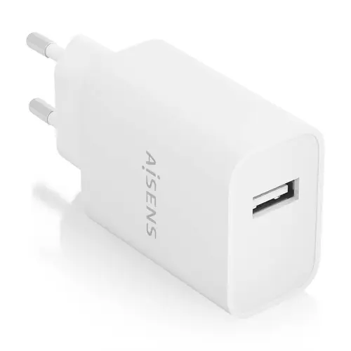 Cargador USB 10W alta eficiencia, 5V/2A, Blanco - Imagen 1