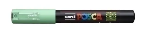 UNIBALL MARCADOR POSCA PC-1M NO PERMANENTE PUNTA FINA 0.7MM VERDE CLARO