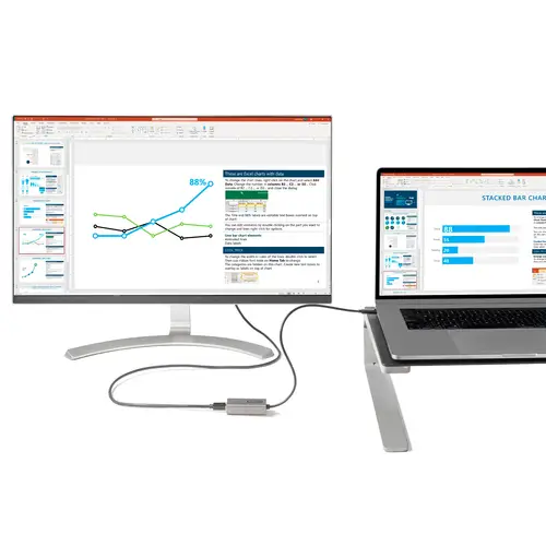Adaptador USB C a Mini DisplayPort - Convertidor de Vídeo USB Tipo C a mDP/Mini DP a 4K 60Hz - Compatible con Thunderbolt 3 - Cable de 30cm - Versión Mejorada de CDP2MDP - Imagen 3