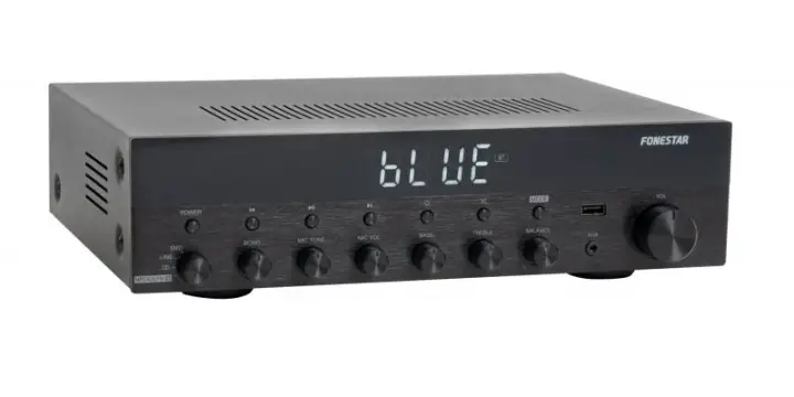 AS6060 amplificador de audio Hogar Negro