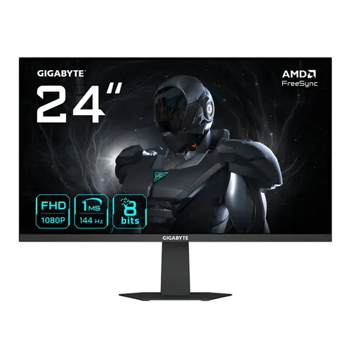 GS24F14 Monitor Gaming 24 FHD - 1920 x 1080, 144Hz, 1ms, 300 cd/m², HDMI 1.4, DisplayPort 1.2 - Imagen 1