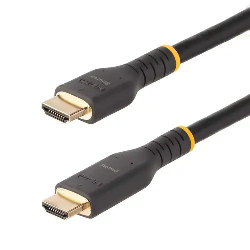Cable de 10m HDMI Activo - HDMI 2.0 4K 60Hz UHD - Cable de Servicio Pesado - Resistente - con Fibra de Aramida - Cable HDMI de Alta Velocidad con Ethernet - Imagen 1