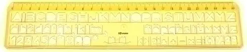 PLANTILLA ROTULACION 10mm - Pack de 20 unidades