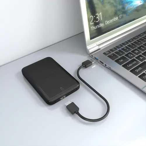 Caja externa 2.5" ASE-2519B 9.5mm SATA a USB 3.0/USB3.1 Gen1, Negro - Imagen 6