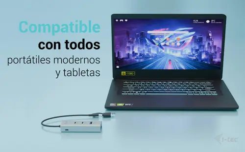 Metal Universal Charging HUB 2xUSB-C + 2x USB-A Port + Power Delivery 85W - Imagen 6