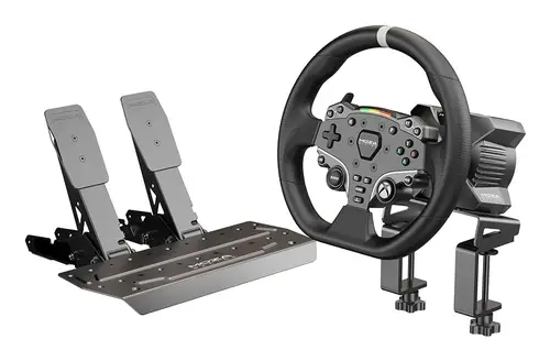 RS053 mando y volante Negro USB Volante + Pedales PC, Xbox One, Xbox Series S, Xbox Series X - Imagen 2