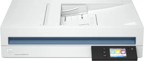 Scanjet Pro N4600 fnw1 Escáner de superficie plana y alimentador automático de documentos (ADF) 1200 x 1200 DPI A5 Blanco - Imagen 1