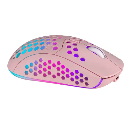 MMW3P, Ratón Gaming Inalámbrico, RGB Flow, Ultraligero 79g, 3200DPI, Rosa - Imagen 2